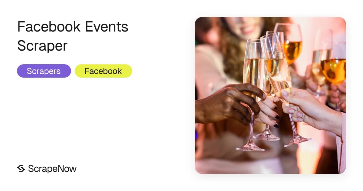 Facebook events scraper for public event urls