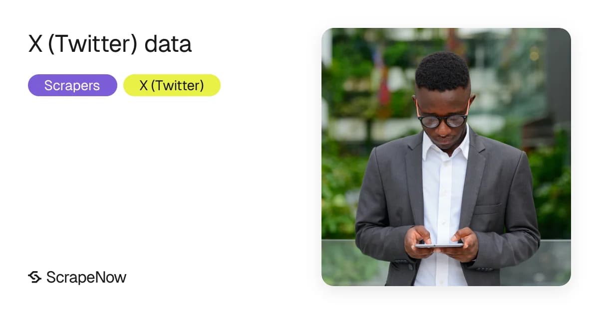 How to scrape X (Twitter) data