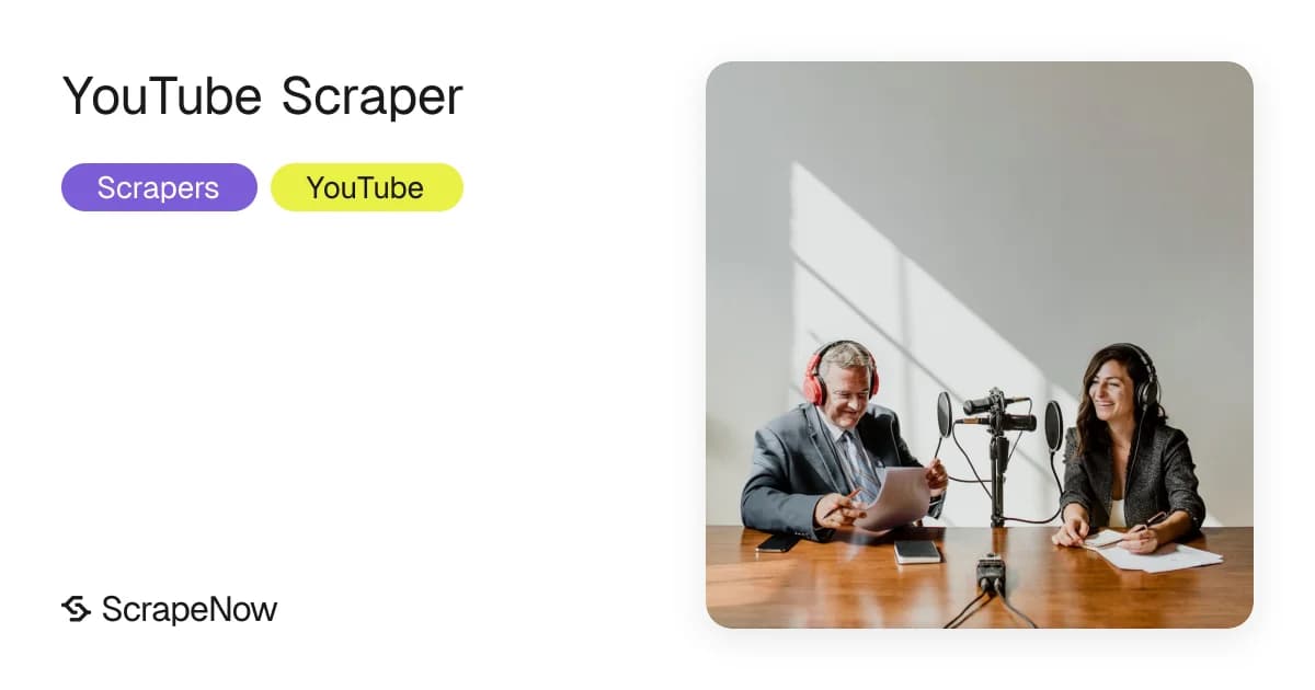 Youtube scraper for channels, videos, search and hashtags