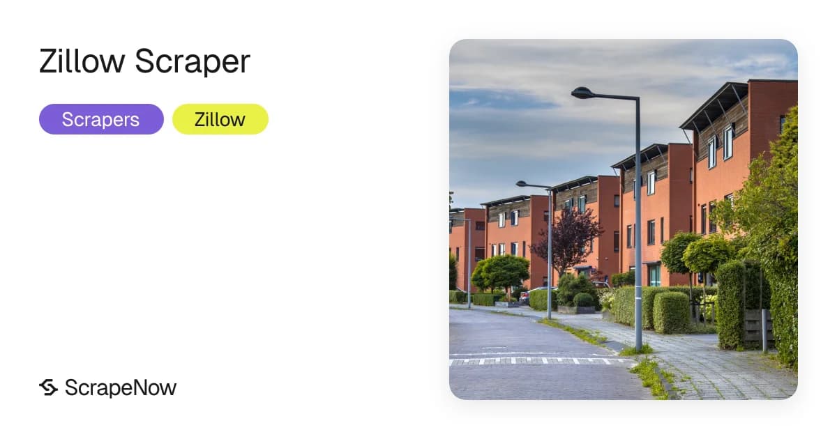 Zillow scraper for fast listing and property data