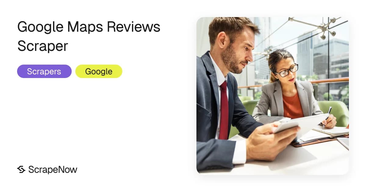 Google Maps reviews scraper for business listings