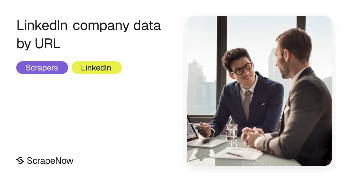 How to extract LinkedIn company data by URL
